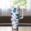 Personalized Blue Alien Tumbler Cup: Engraved Name Gift