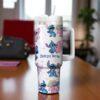 Personalized Blue Alien 40oz Tumbler Cup Personalized Name Cup Cute Disney Inspired Girls Gift - Image 2