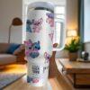 Personalized Blue Alien 40oz Tumbler Cup Personalized Name Cup Cute Disney Inspired Girls Gift - Image 4