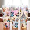 Custom Mickey Mouse and Friends Tumbler Disney Princess 40oz Tumbler Stitch Cartoon Cup Magic Kingdom Stainless Steel Handle Tumbler - Image 2