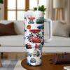Lightning McQueen Tumbler: Custom Rusteze Cars Coffee Cup 40oz - Image 3