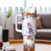 Custom Daisy Duck 40oz Tumbler: Stainless Steel Cup for Women - Image 4