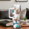 Custom Disney Friends Goofy 40oz Tumbler Colorful Personalized Cup with Handle Disney Characters Tumbler - Image 4