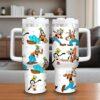Custom Disney Friends Goofy 40oz Tumbler Colorful Personalized Cup with Handle Disney Characters Tumbler - Image 3