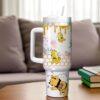 Custom Winnie the Pooh Tumbler 40oz, Disney Pooh Stainless Tumbler, Pooh Honey Tumbler Cup, Cartoon Movie Tumbler With Handle - Image 3