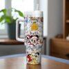 Personalized Christmas Mickey And Friends 40oz Tumbler, Christmas 40 oz Tumbler, Disney Christmas Gifts Tumbler - Image 2