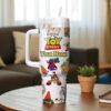 Personalized Toy Story Tumbler 40oz, Disney Woody Buzz Jessie Water Tumbler, Pixar Toy Story Insulated Tumbler - Image 3