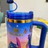 Colorful Stanley children's tumbler with Disney's Stitch design.