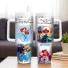 Personalized Ariel Tumbler 40Oz, Little Mermaid Stainless Tumbler, Princess Sea Coffee Tumbler, Disney Girls Trip Cup - Image 4