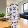 Stitch 40oz Tumbler Cup, Mug Travel Coffee Cup Student Gift - Image 2