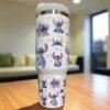 Stitch 40oz Tumbler Cup, Mug Travel Coffee Cup Student Gift - Image 3