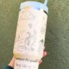 Cute Winnie the Pooh themed coffee tumbler design for lovers of Disney and cartoon characters.
