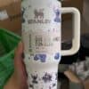 Cute Stitch-themed insulated tumbler with Disney character design.