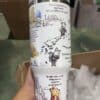 Comforting Winnie the Pooh quote tumbler.