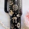 Star Wars-themed clipboard with space and character decals, perfect for fans.