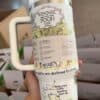 Stylish Winnie the Pooh-themed travel mug with quote and illustrations.