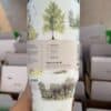 Beautiful nature-inspired tree design on reusable insulated tumbler for eco-conscious use.