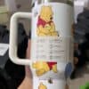 Cute Winnie the Pooh travel tumbler with Bee SVG design.
