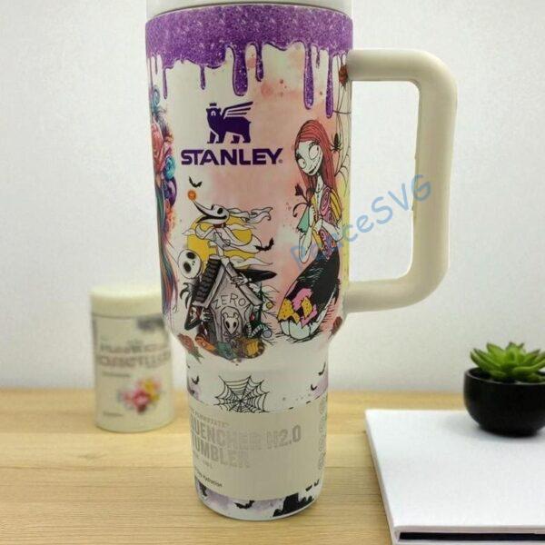 Nightmare Before Christmas Tumbler 40oz, Jack Sally Nightmare Before Tumbler 40oz, Quencher Tumbler 40oz