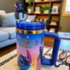 40oz Stitch Tumbler, Straw & Gift Box Portable Car Mug, Travel Coffee Tumbler - Image 8