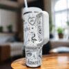 Twilight 40oz Tumbler, Vampire Wolf Romance 40oz Tumbler Christmas Gift - Image 3