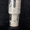 Black and white peace-themed SVG design on tumbler.