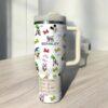 Mouse and Friend Character 40oz Tumbler Cartoon Gift Custom Name Cup