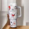 Valentine Puppy Dog 40oz Tumbler Gift for Her or Him - Image 5