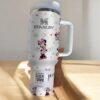 Cartoon Minnie 40oz Tumbler travel mug Character Gift for Her - Image 3