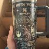 Personalized Star Wars Tumbler Laser 40oz  Tumbler Space Theme Mug, Custom Name Gift