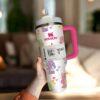 40oz Tumbler Cartoon Bears Stainless Steel Insulated Travel Mug - Image 5