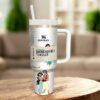 Cartoon Jasmine Princess 30oz/ 40ozTumbler Cup Fairytale Princess Gift for Her - Image 5