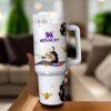 Cartoon Jasmine 40oz Tumbler Cup  Fairytale Princess Gift for Her - Image 5