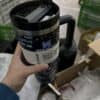 Reusable Stanley Quencher Tumbler with Star Wars design.