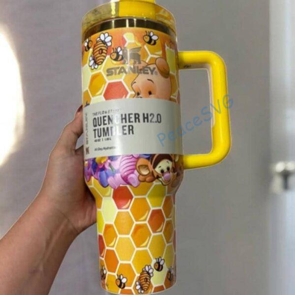 Alternative view of Winnie The Pooh 40 oz Tumbler Disney Inspired Gift, Engraved Travel Mug