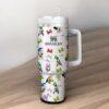 Mouse and Friend Character 40oz Tumbler Cartoon Gift Custom Name Cup - Image 3
