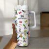Mouse and Friend Character 40oz Tumbler Cartoon Gift Custom Name Cup - Image 5