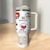 Valentine Puppy Dog 40oz Tumbler Gift for Her or Him