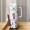 Cartoon Minnie 40oz Tumbler travel mug Character Gift for Her - Image 2