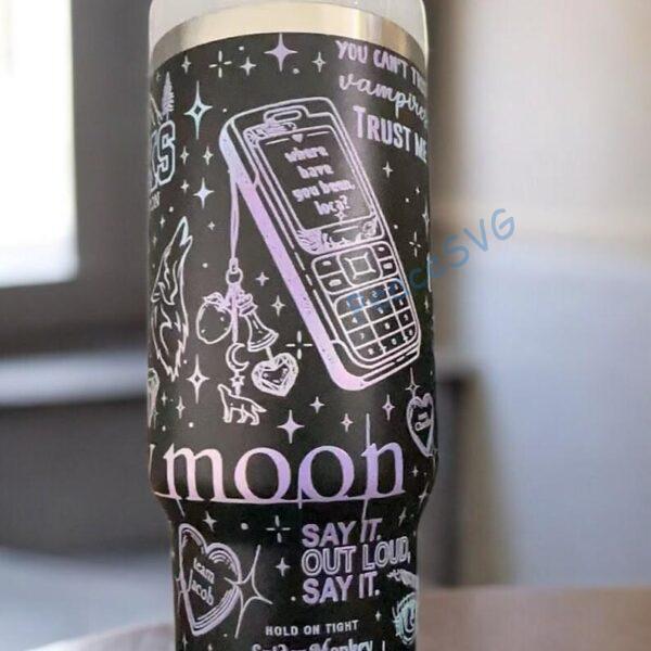 Alternative view of 40oz Twilight Tumbler Cup, Vampire Wolf Romance Cup Stainless Steel Gift