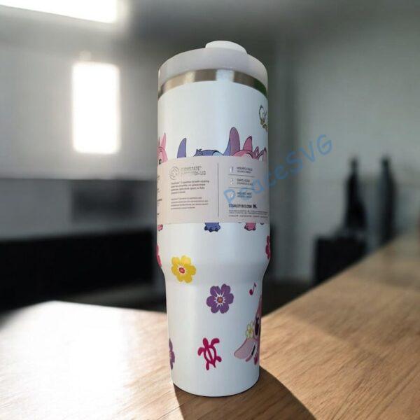 Alternative view of Valentine Stitch 40oz Tumbler Cup Valentine Gift for Her & Kids