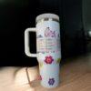 Valentine Stitch 40oz Tumbler Cup Valentine Gift for Her & Kids - Image 4