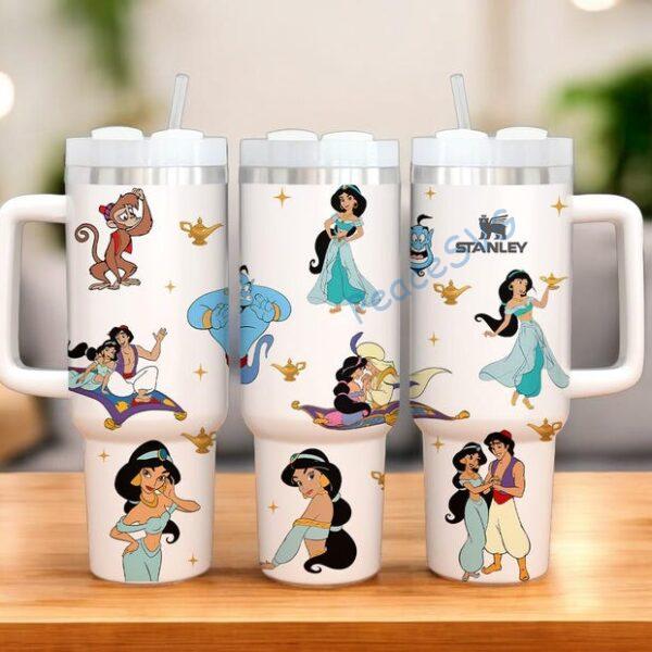Alternative view of Cartoon Jasmine Princess 30oz/ 40ozTumbler Cup  Fairytale Princess Gift for Her