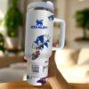 Cartoon Characters 40 oz Tumbler Cup Gift for Gamers and Anime Lovers