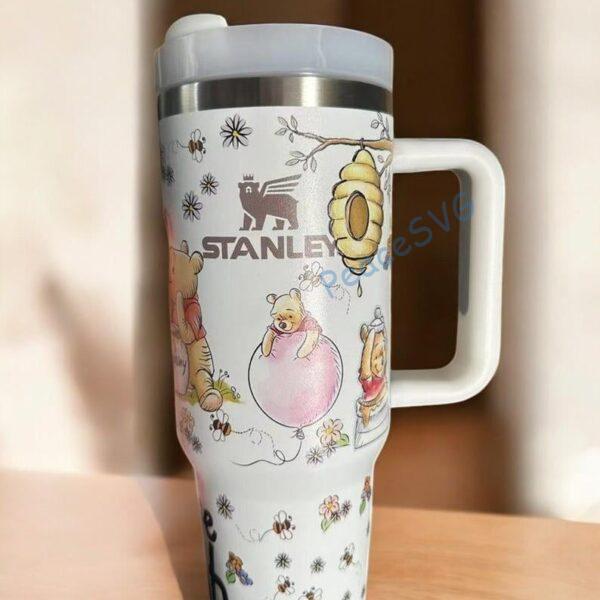 Winnie the Pooh Engraved Tumbler 40 oz Quencher Vintage and Classic Pooh Bear Cup