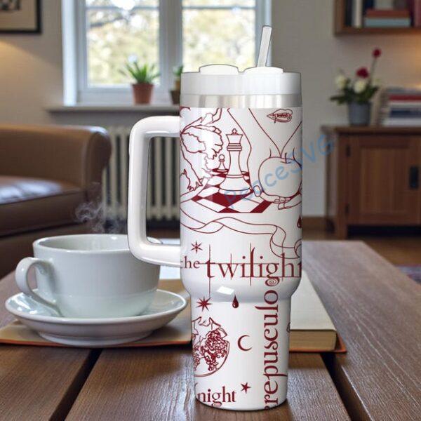 Alternative view of Twilight 40oz Tumbler Cup , Vampire Wolf Romance Cup Stainless Steel Gift