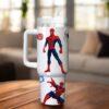 Spider-Man 40oz Tumbler Cup , Superhero Tumbler Personalized Marvel Drinkware - Image 4