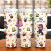 Super Mario 40oz Tumbler, Tumbler With Lid and Straw - Image 6