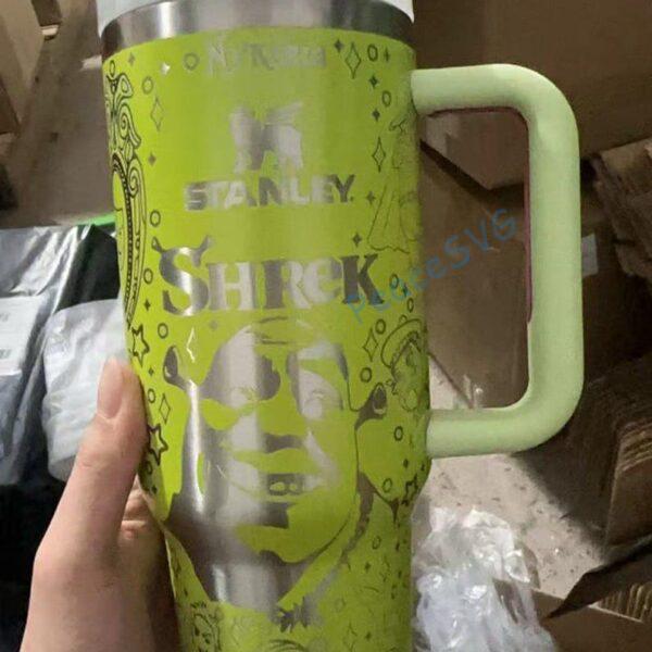 Shrek 40oz Tumbler , Shrek Fiona Cup Stainless Steel Drinkware for Hot/Cold Beverages