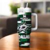 Dallas Stars Hockey 40oz Tumbler, Hockey Fan Gift - Image 3